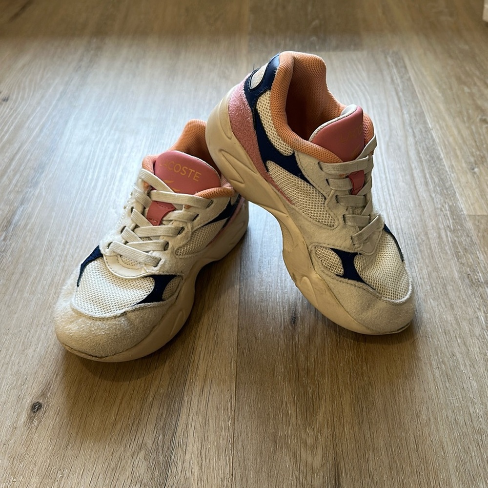 Lacoste Girls Storm 96 Lo sneaker, size 11